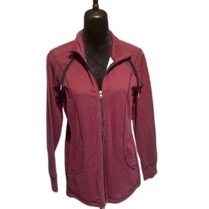 Christopher & Banks maroon zip up hoodie S